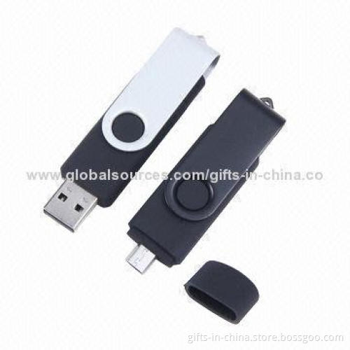 2 Way PC/Smartphone Swivel OTG USB Flash Drives Stick with Up to 64GB Capacity, PayPal Payment